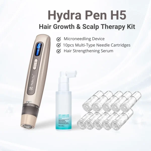 hydra pen h5 hair growth & scalp therapy microneedling bundle