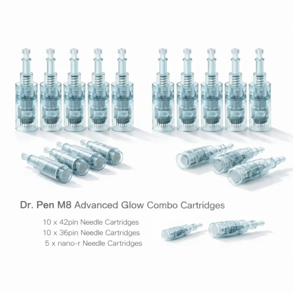 dr. pen m8 advanced glow combo cartridges total 25pcs