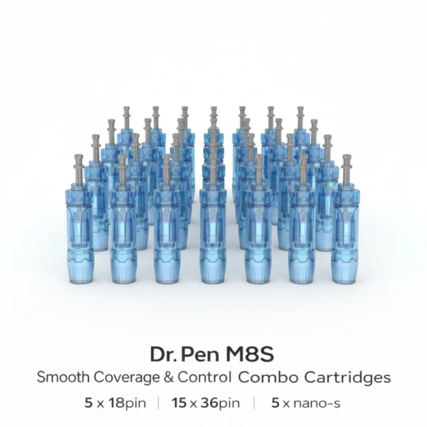 dr. pen m8s smooth coverage & control combo cartridges total 25pcs